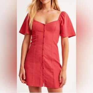 Abercrombie & Fitch Red Mini Dress